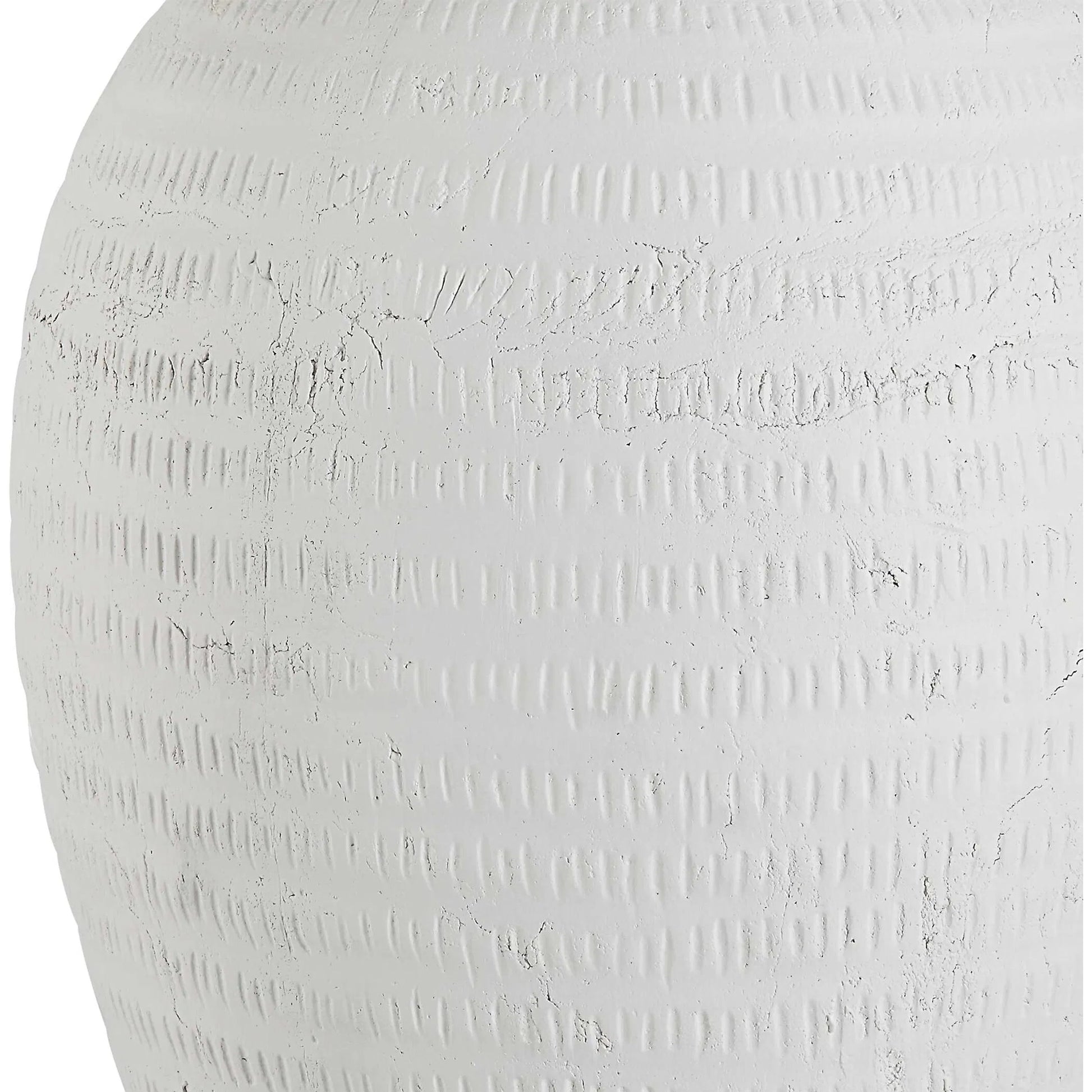Reyna Table Lamp by Uttermost in chalk white, nickel. Made from steel, ceramic, fabric in a modern style.