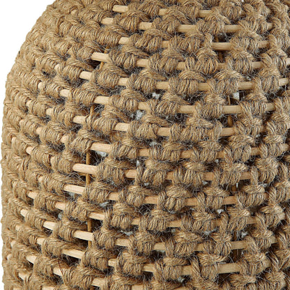 Kendari Table Lamp by Uttermost in natural, brass. Made from rope, iron, fabric, rattan in a modern style.