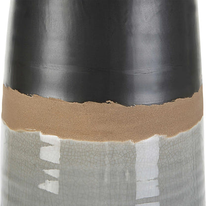 Coen Table Lamp by Uttermost in nickel. Made from steel, ceramic, fabric in a modern style.