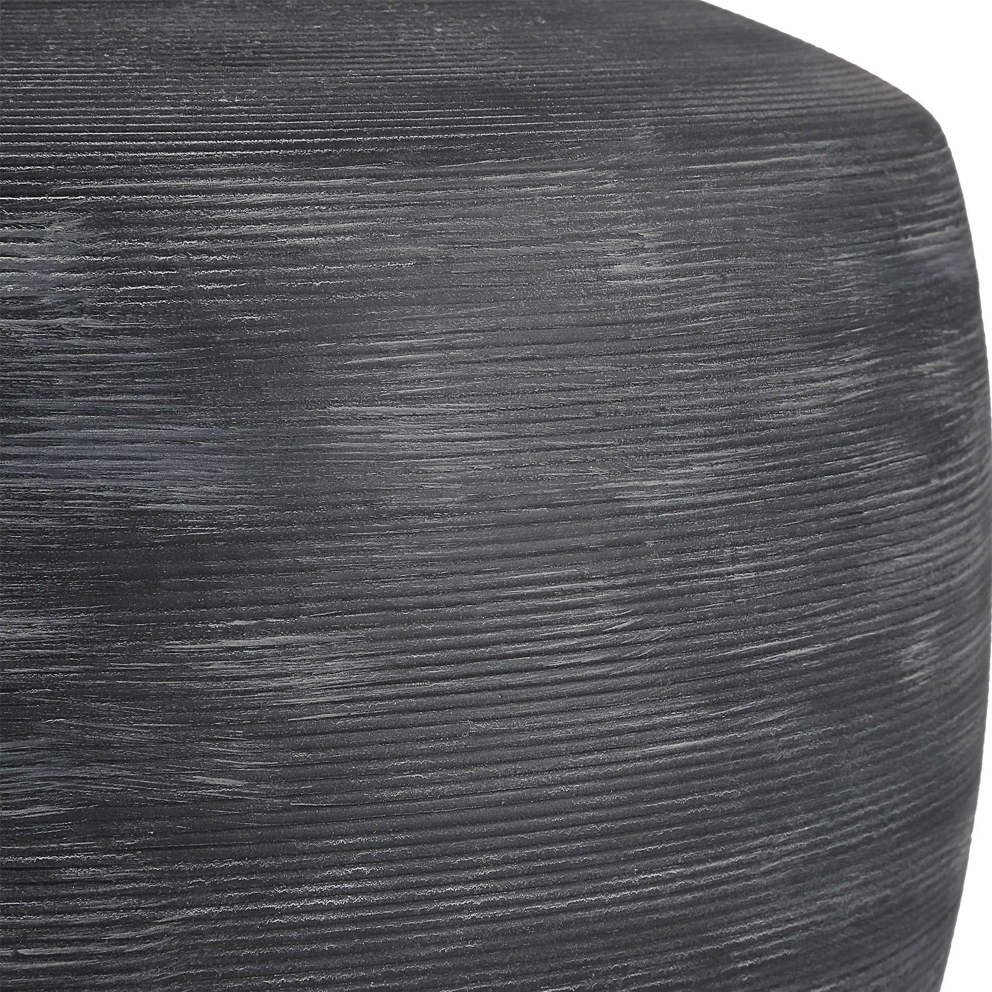 Graphite Ribbed Table Lamp by Uttermost in brass. Made from ceramic, fabric, metal in a unique style.