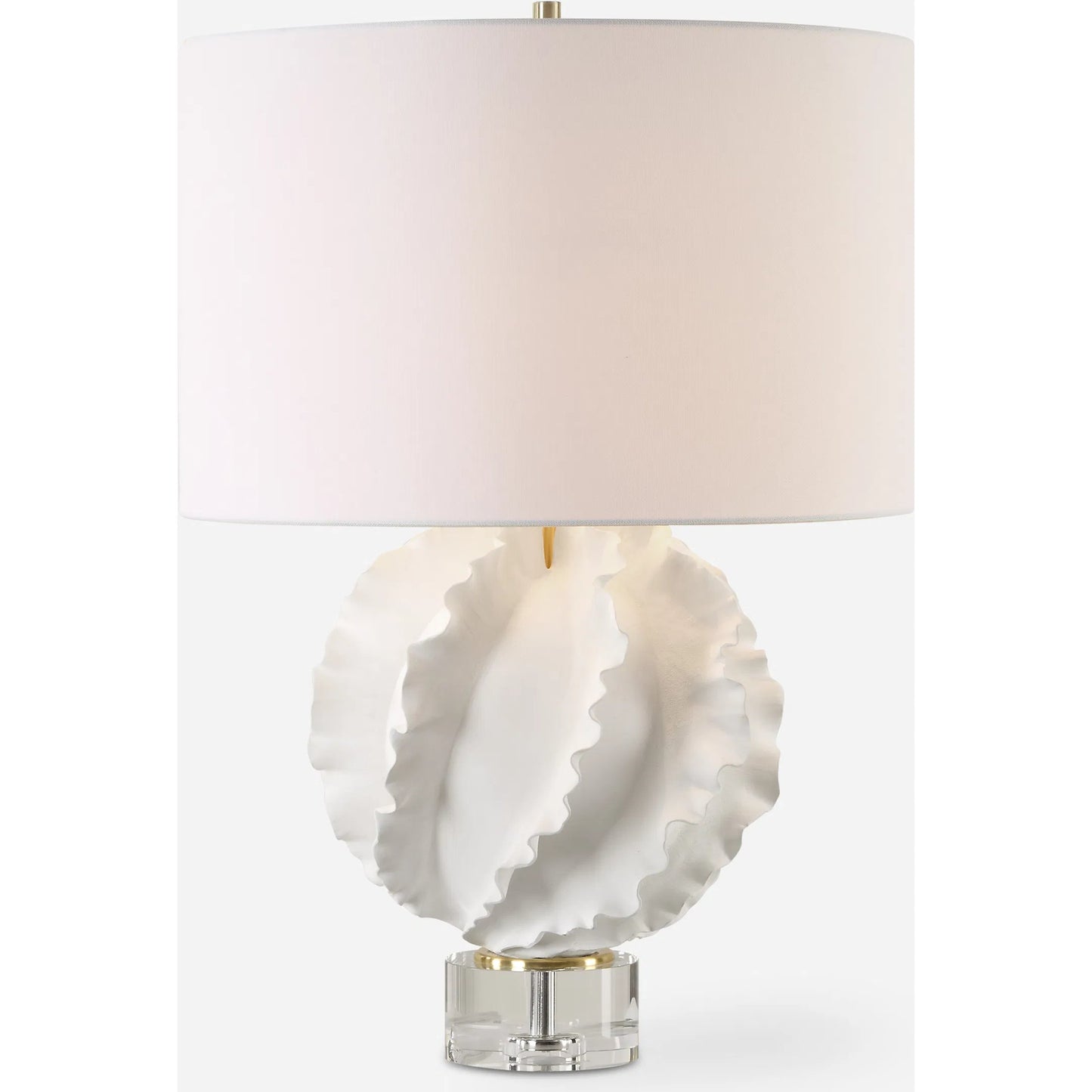 000 SI-2262371 | Primary Silo | Saylor Table Lamp by Uttermost in brass. Made from cermaic, crystal, metal, fabric in a modern style.