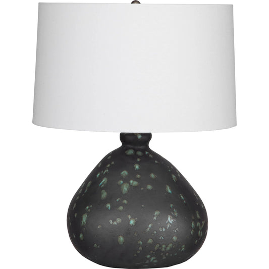 Killarney Table Lamp by Uttermost in green. Made from ceramic, fabric, metal in a unique style.