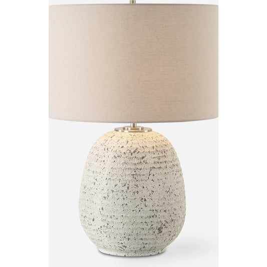 Danala Table Lamp by Uttermost in ivory. Made from steel, ceramic, fabric in a unique style.