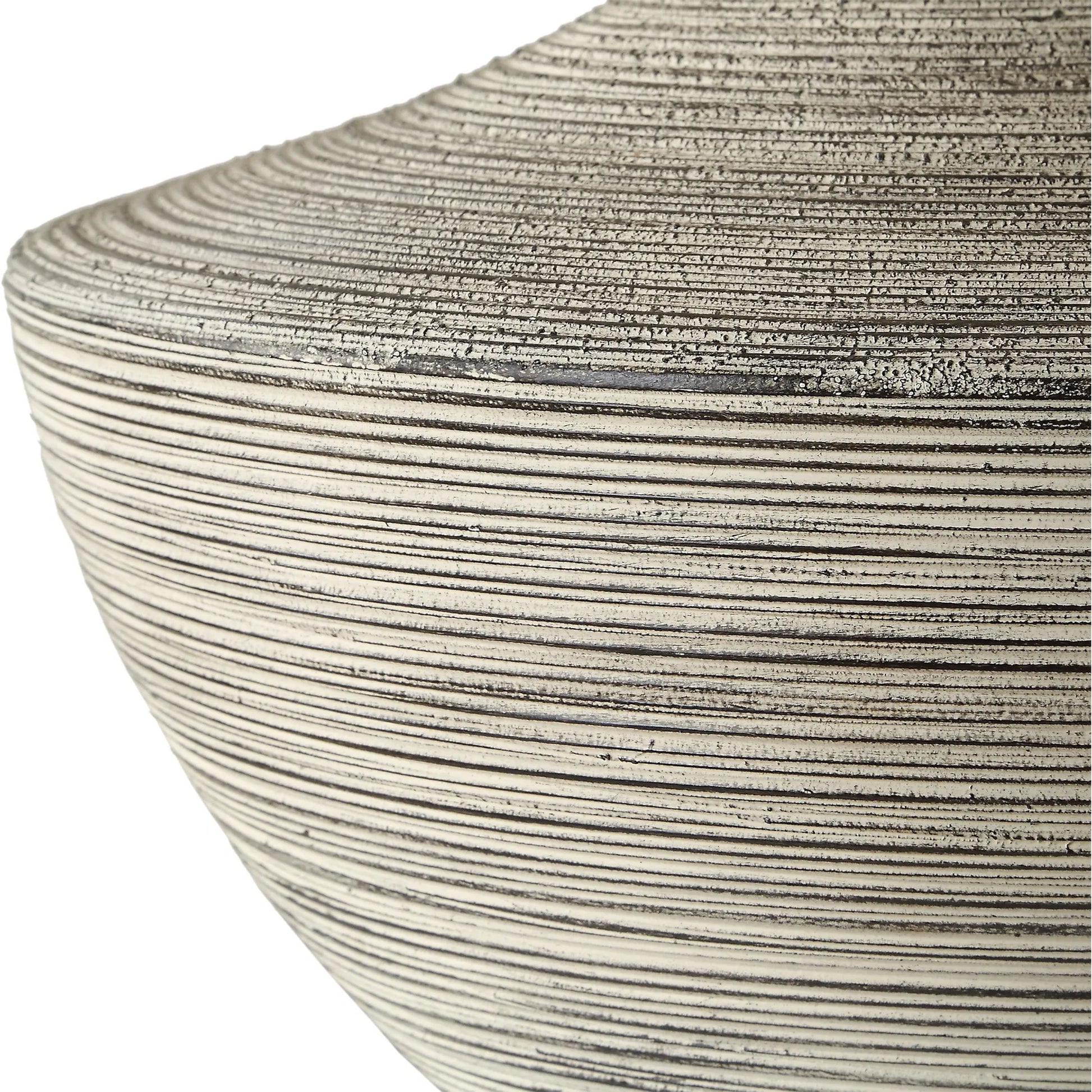 Carafe Ceramic Table Lamp by Uttermost in nickel. Made from steel, ceramic, fabric in a modern style.