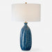 Bixby Table Lamp by Uttermost in brass. Made from ceramic, fabric, metal in a eclectic & global style.