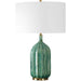 Bixby Table Lamp by Uttermost in brass. Made from ceramic, fabric, metal in a eclectic & global style.