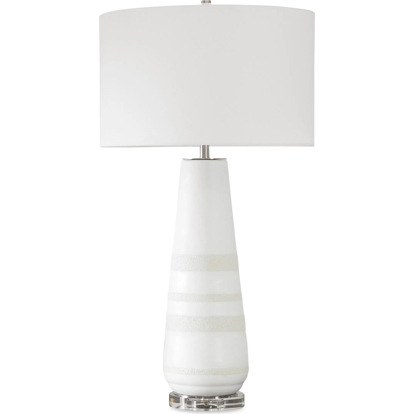 001 SI-2262416 | Primary Silo | Santino Crackled Table Lamp by Uttermost in nickel. Made from ceramic, fabric, metal in a unique style.