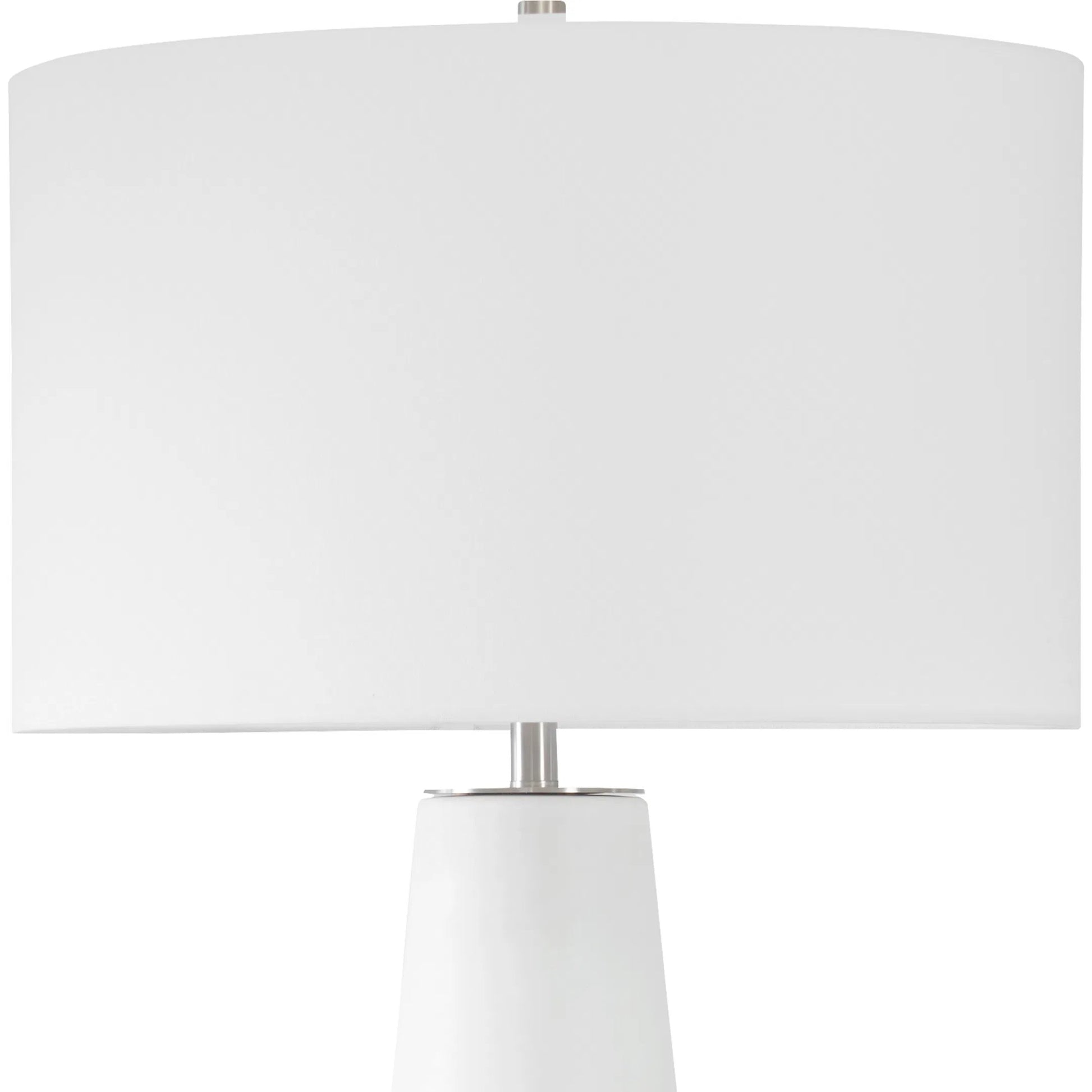 Santino Crackled Table Lamp by Uttermost in nickel. Made from ceramic, fabric, metal in a unique style.