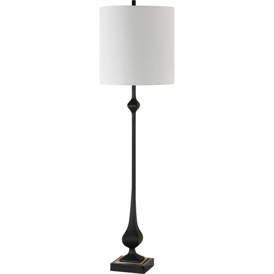 Hightower Buffet Lamp by Uttermost in brass. Made from marble, iron, resin, fabric in a unique style.