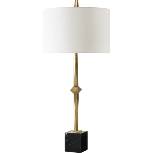 Suranne Antique Table Lamp by Uttermost in brass. Made from metal, marble, fabric in a unique style.