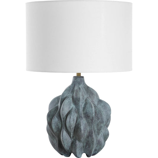 Whitecap Ceramic Table Lamp by Uttermost in bronze. Made from ceramic, iron, fabric in a unique style.