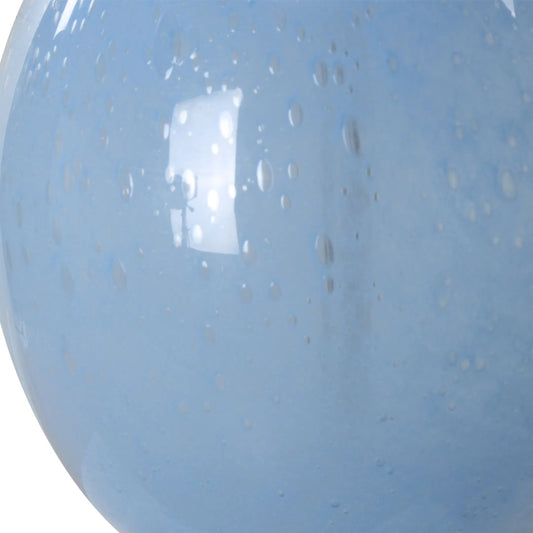 Clear Sky Glass Table Lamp by Uttermost in nickel. Made from iron, glass, marble, linen in a unique style.