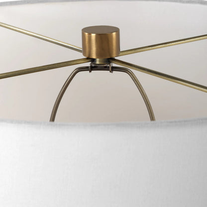 Americana Table Lamp by Uttermost in brass. Made from metal, concrete in a modern style.