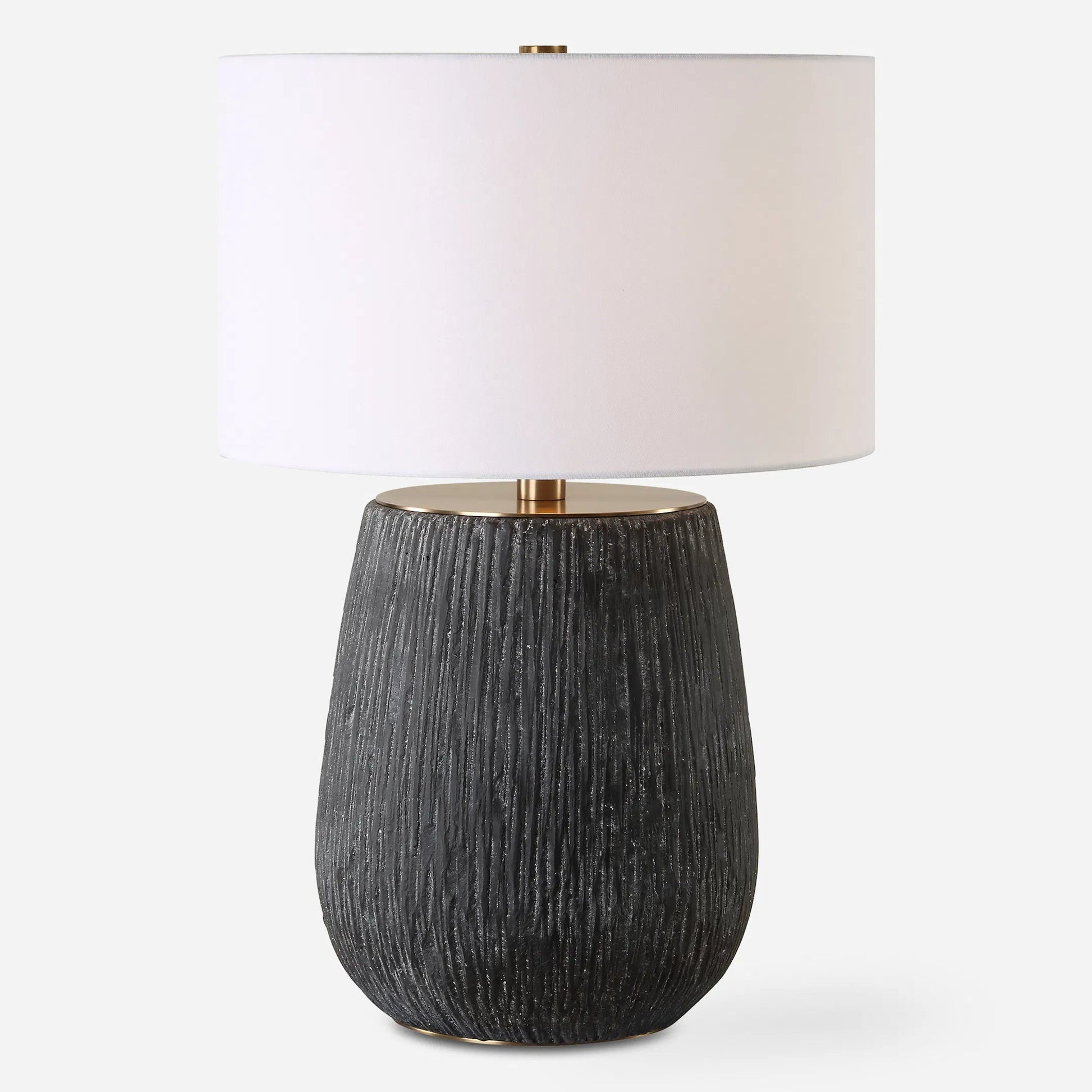 Americana Table Lamp by Uttermost in brass. Made from metal, concrete in a modern style.