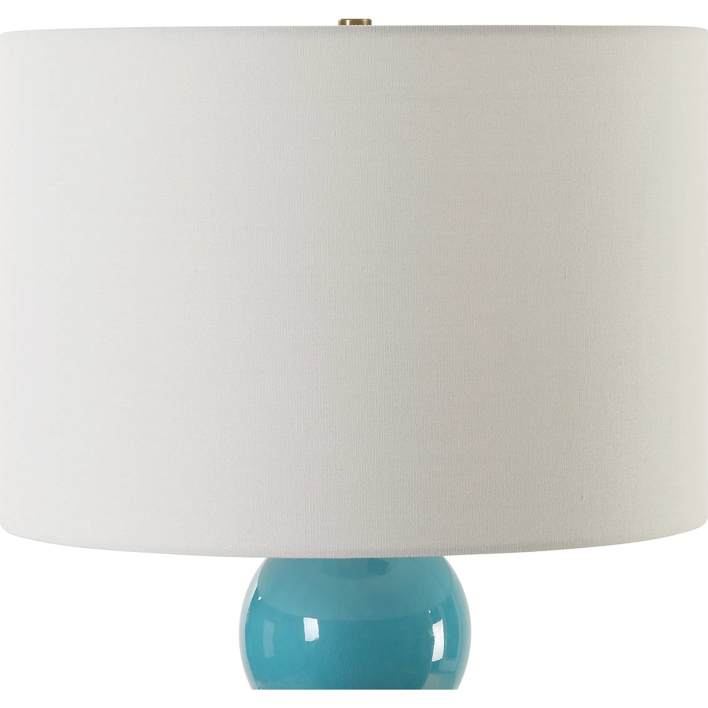 002 SI-2262399 | Closeup | Palawan Glaze Table Lamp by Uttermost in brass. Made from iron, ceramic, crystal, fabirc in a eclectic & global style.