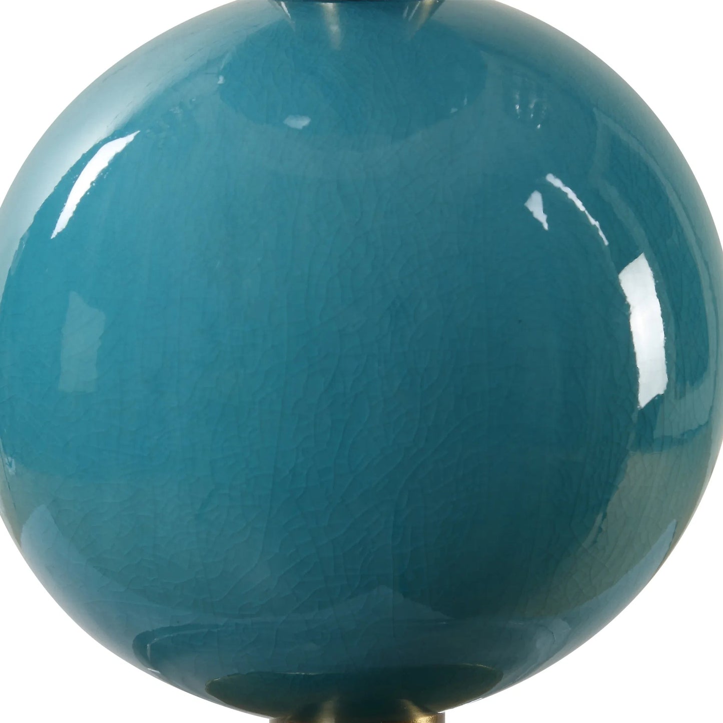 006 SI-2262399 | Closeup | Palawan Glaze Table Lamp by Uttermost in brass. Made from iron, ceramic, crystal, fabirc in a eclectic & global style.