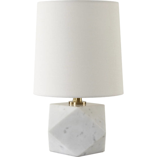 A Cut Above Table Lamp by Uttermost in brass. Made from iron, marble, fabric in a unique style.