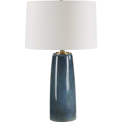 Submerged Table Lamp by Uttermost in brass. Made from iron, ceramic, fabric in a eclectic & global style.
