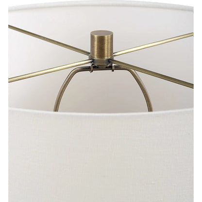 Submerged Table Lamp by Uttermost in brass. Made from iron, ceramic, fabric in a eclectic & global style.