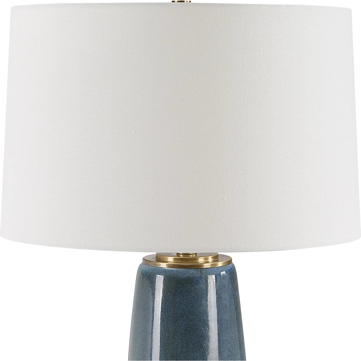 002 SI-2262400 | Closeup | Submerged Table Lamp by Uttermost in brass. Made from iron, ceramic, fabric in a eclectic & global style.