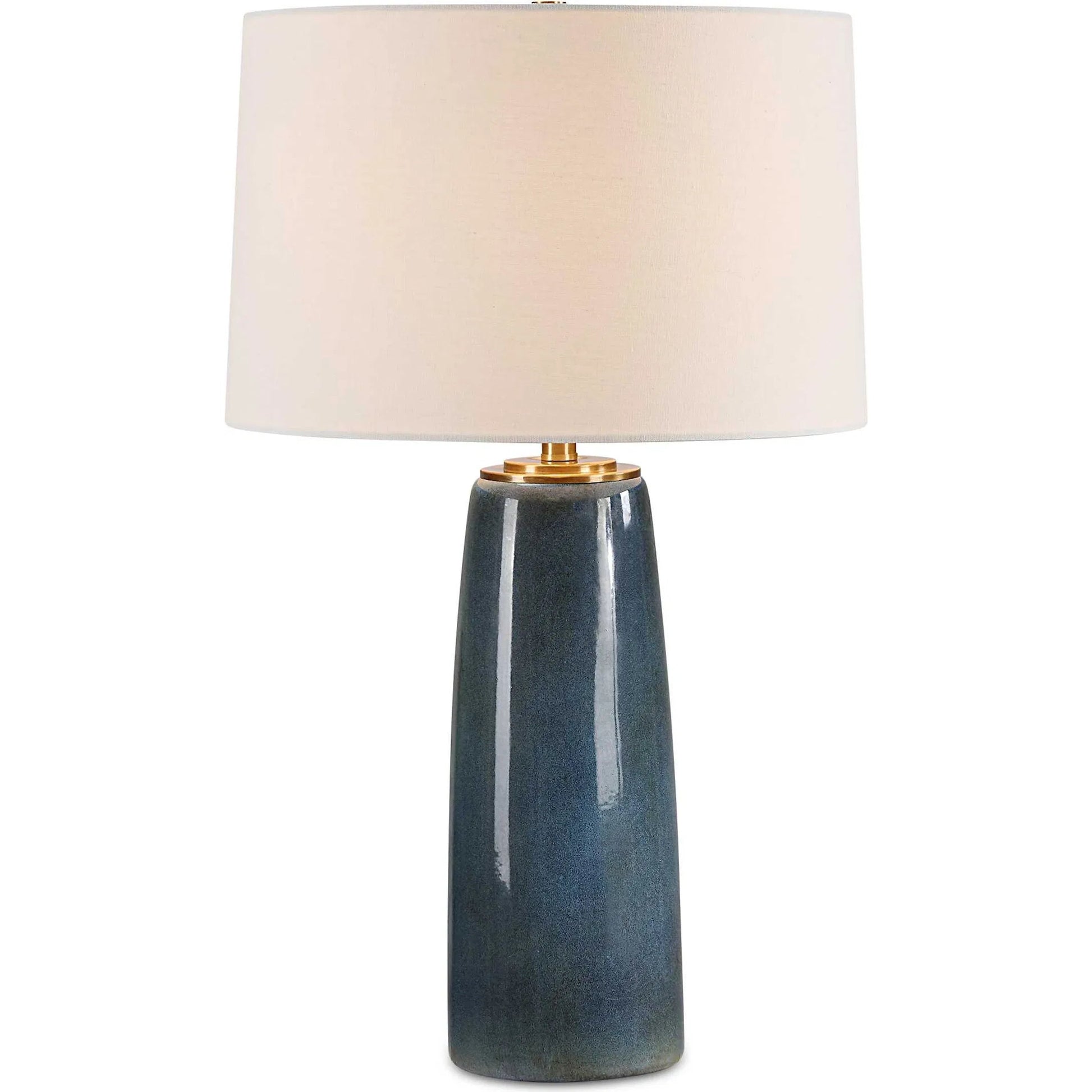 Submerged Table Lamp by Uttermost in brass. Made from iron, ceramic, fabric in a eclectic & global style.