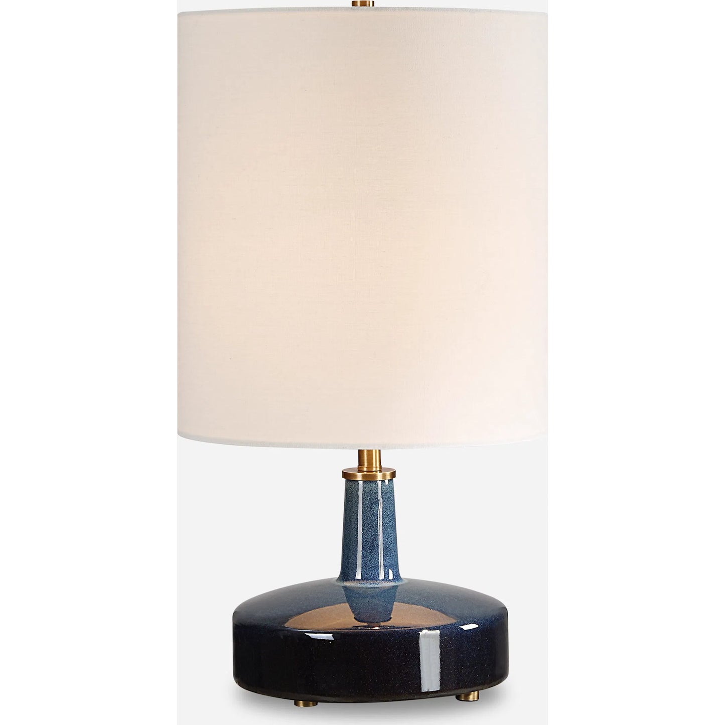 000 SI-2262401 | Additional Silo | Abyss Table Lamp by Uttermost in brass. Made from iron, ceramic, fabric in a modern style.