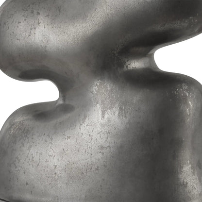 Free Flowing Table Lamp by Uttermost in nickel. Made from steel, crystal, ceramic, fabric in a modern style.