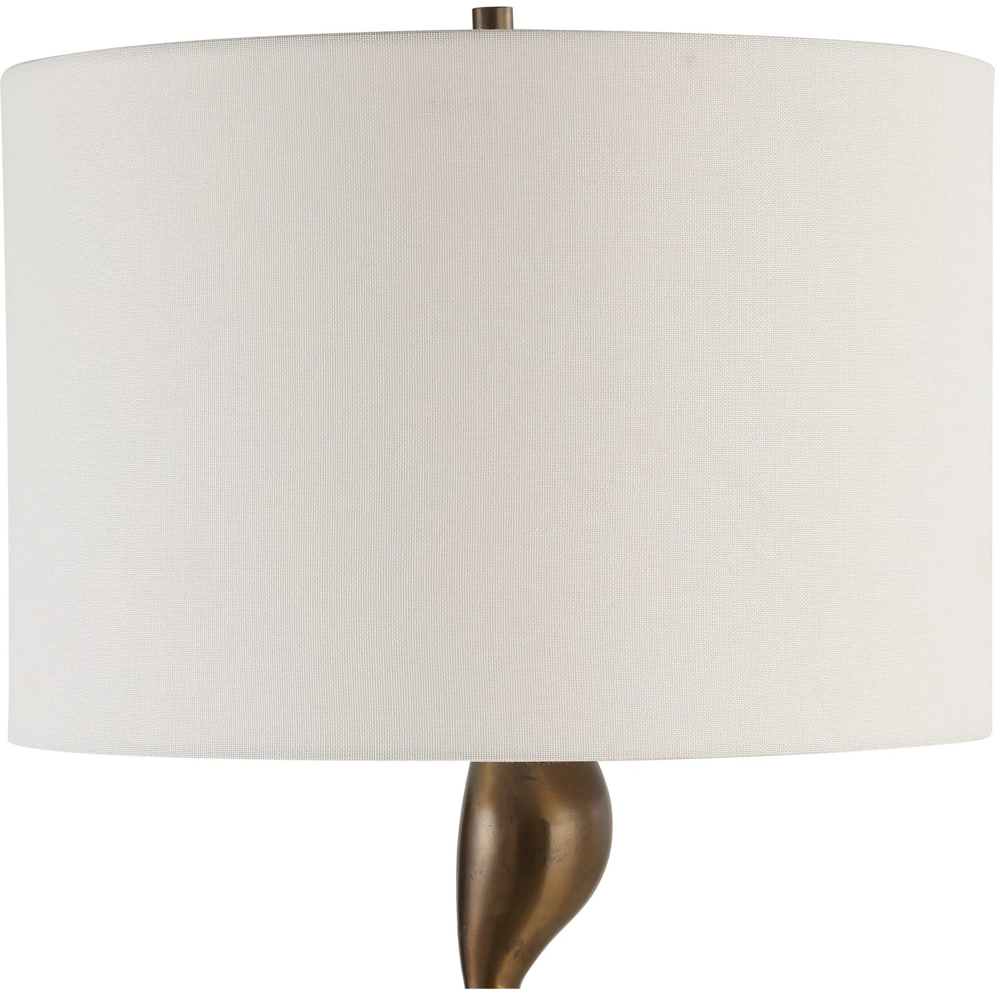 Remolino Table Lamp by Uttermost in bronze. Made from marble, iron, fabric in a unique style.