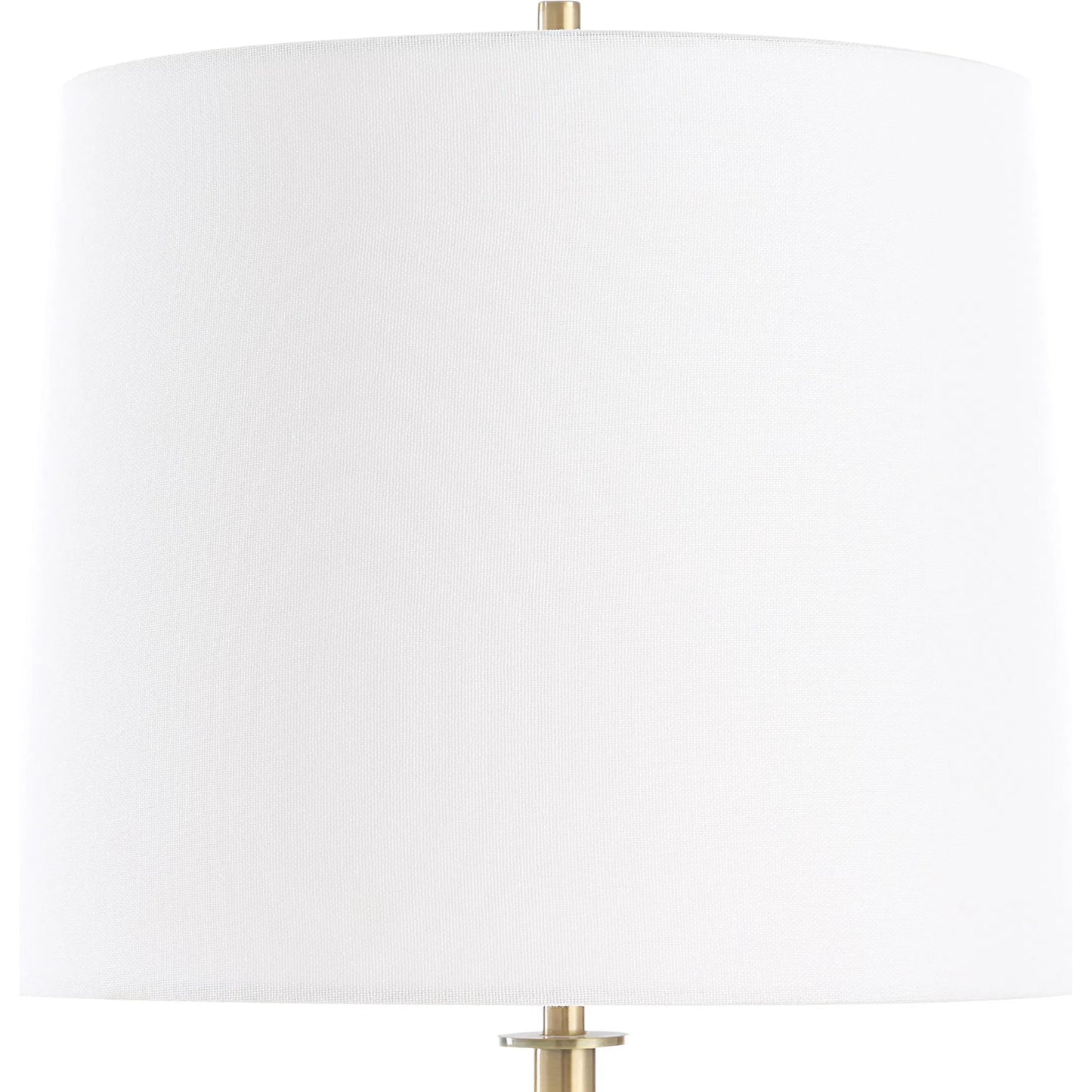 004 SI-2295272 | Closeup | Jenson Buffet Lamp by Uttermost in brass. Made from marble, iron, fabric in a modern style.