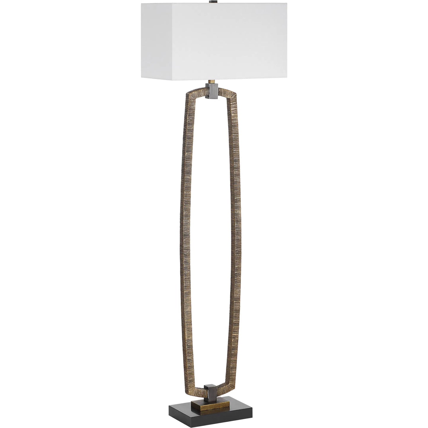 003 SI-2295258 | Primary Silo | Relic Floor Lamp by Uttermost in antique gold. Made from resin, marble, iron in a transitional style.