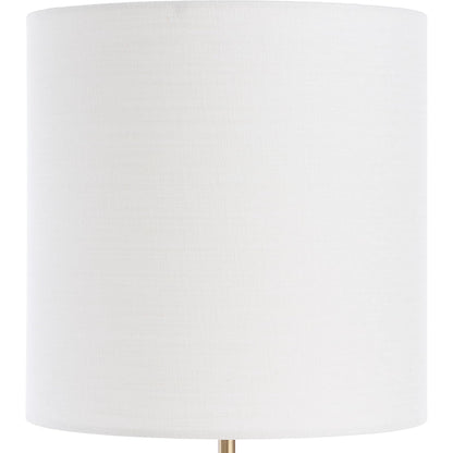 Britwell Buffet Lamp by Uttermost in dark brown. Made from marble, metal, fabric in a modern style.