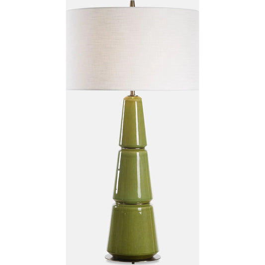 Mendell Moss Table Lamp by Uttermost in brass. Made from metal, ceramic, linen in a unique style.