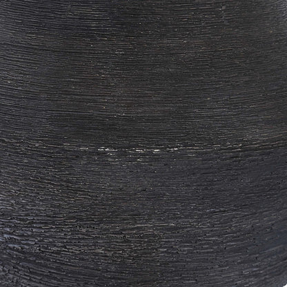 Helston Table Lamp by Uttermost in dark charcoal. Made from metal, ceramic, fabric in a modern style.