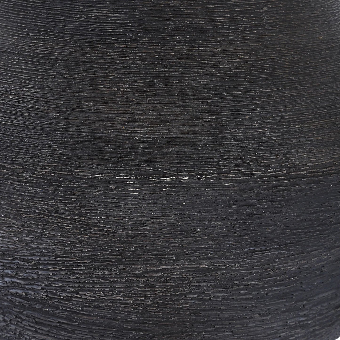 003 SI-2295299 | Closeup | Helston Table Lamp by Uttermost in dark charcoal. Made from metal, ceramic, fabric in a modern style.