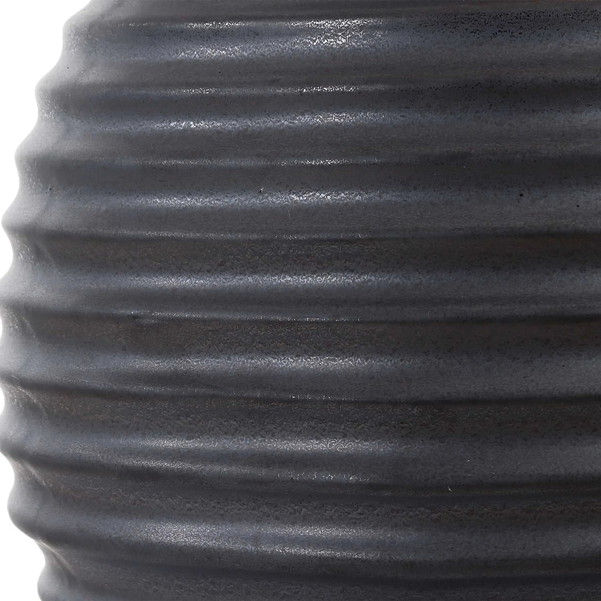 Chelsom Ribbed Table Lamp by Uttermost in dark bronze. Made from metal, ceramic, fabric in a modern style.