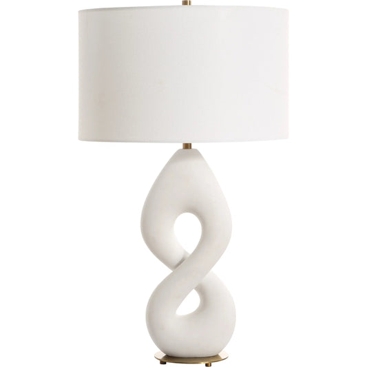 Meridian Table Lamp by Uttermost in brass. Made from resin, iron, fabric in a unique style.