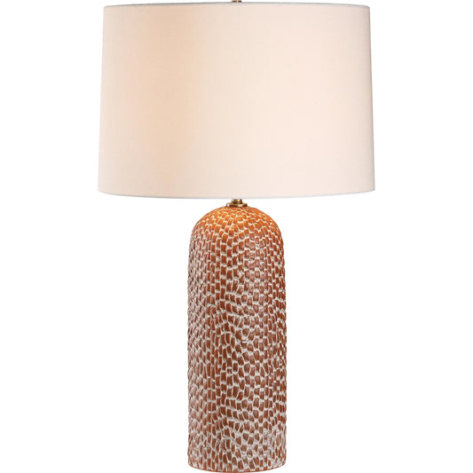 Maclura Table Lamp by Uttermost in brass. Made from porcelain, fabric, steel in a unique style.