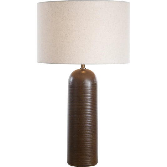 Trexler Table Lamp by Uttermost in brass. Made from metal, ceramic, linen in a unique style.