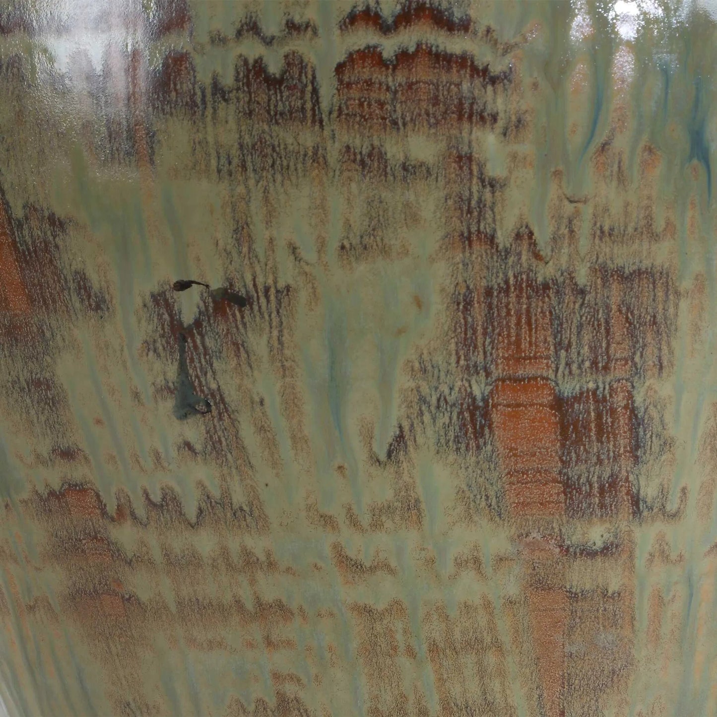 003 SI-2526182 | Closeup | Olisa Table Lamp by Uttermost in brown, green and brass. Made from steel, ceramic, fabric in a unique style.