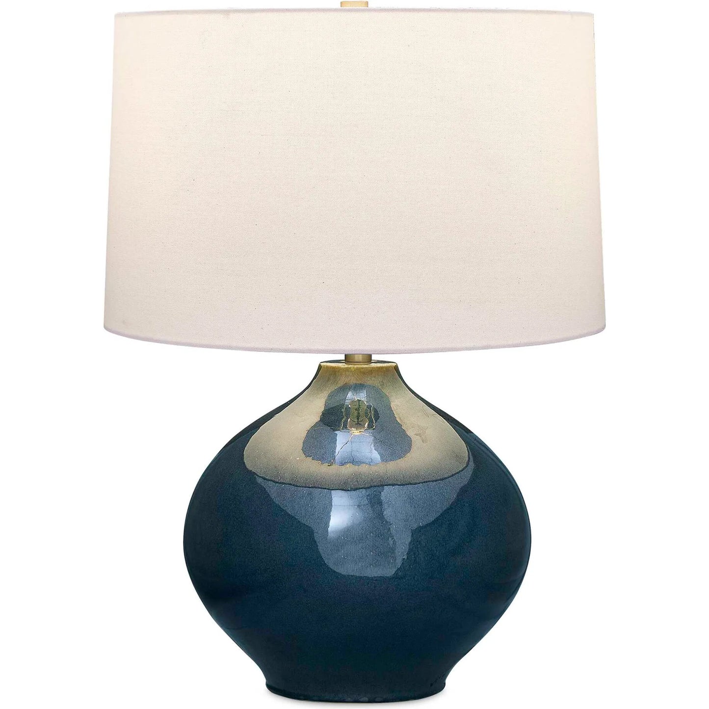 000 SI-2453108 | Primary Silo | Corrine Table Lamp by Uttermost in blue and brass. Made from ceramic, fabric, iron in a modern style.