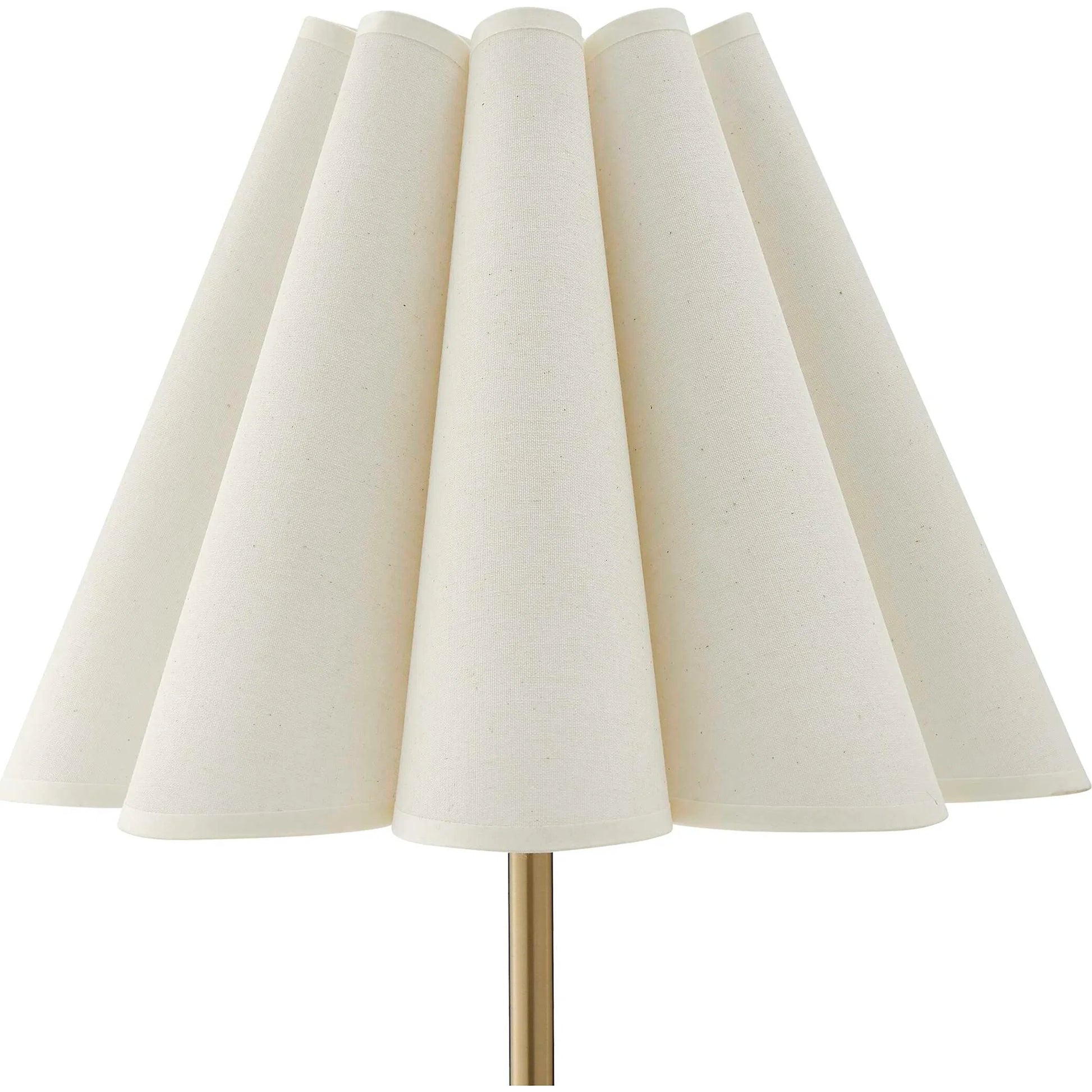 Lilabet Fluted Shade Table Lamp by Uttermost in brass, gold and brass. Made from fabric, iron in a transitional style.