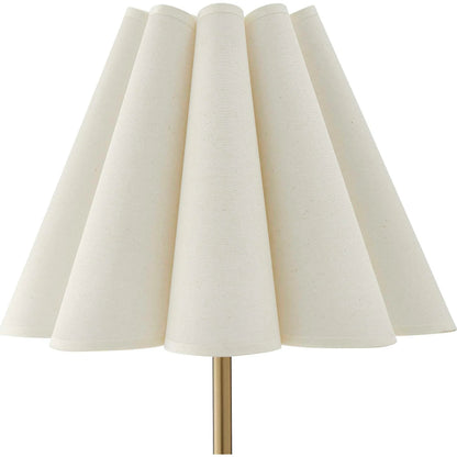 Lilabet Fluted Shade Table Lamp by Uttermost in brass, gold and brass. Made from fabric, iron in a transitional style.