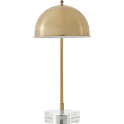 Romani Desk Lamp by Uttermost in brass. Made from iron, crystal in a transitional style.