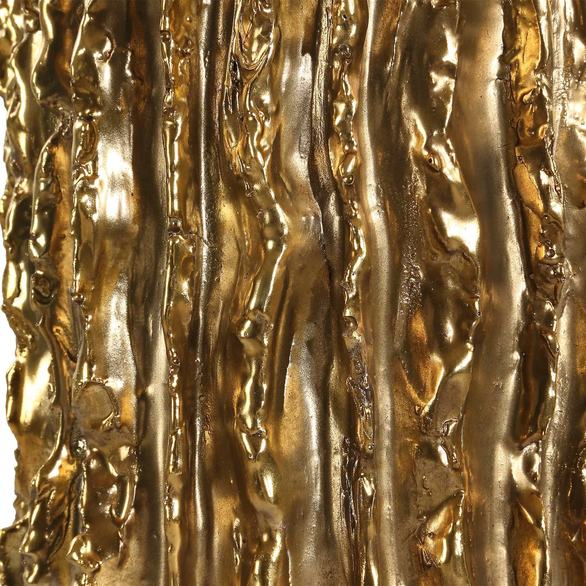 Echo Table Lamp by Uttermost in gold. Made from resin, iron, fabric in a unique style.