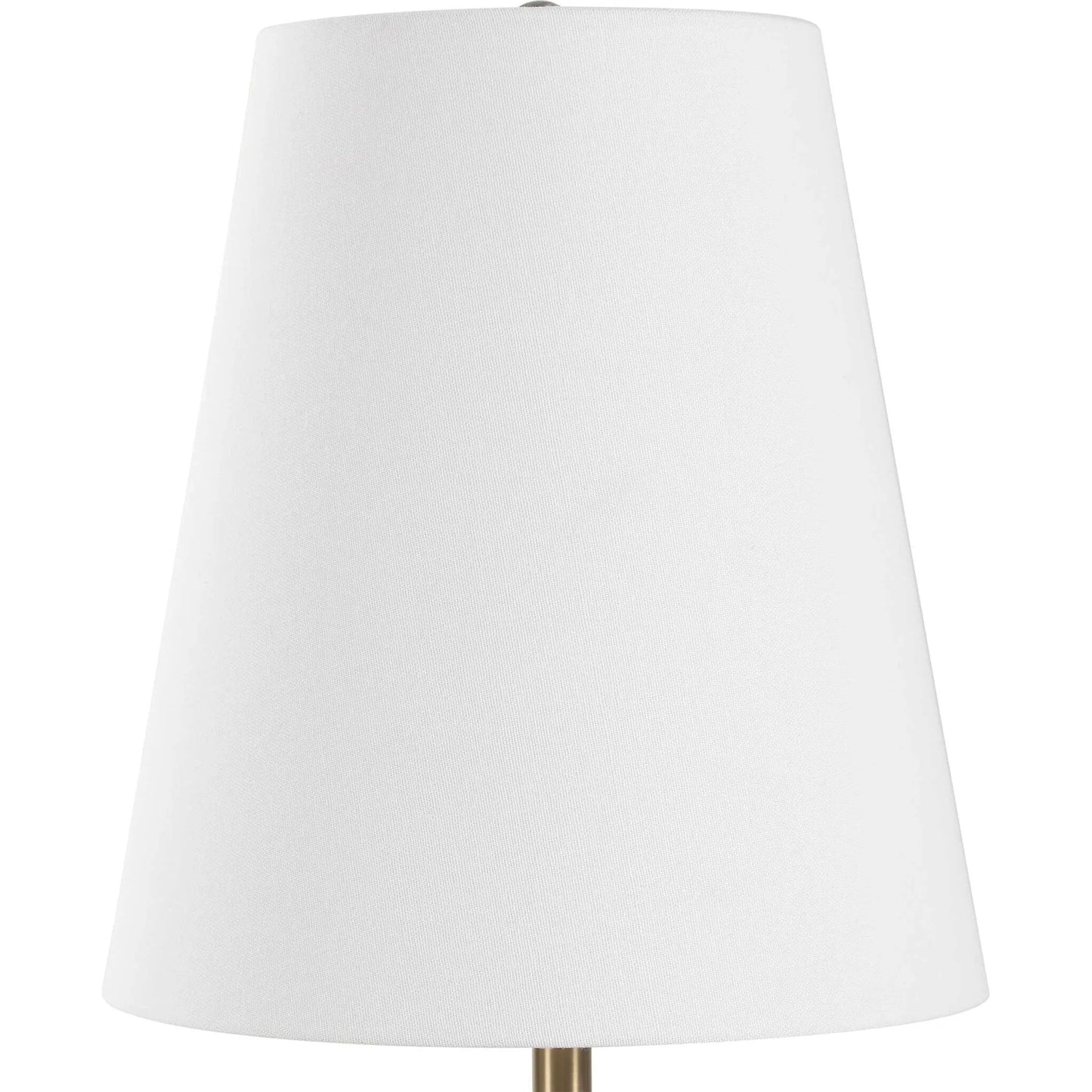 002 SI-2386718 | Closeup | Marcela Panda Buffet Lamp by Uttermost in brass. Made from marble, metal, fabric in a eclectic & global style.