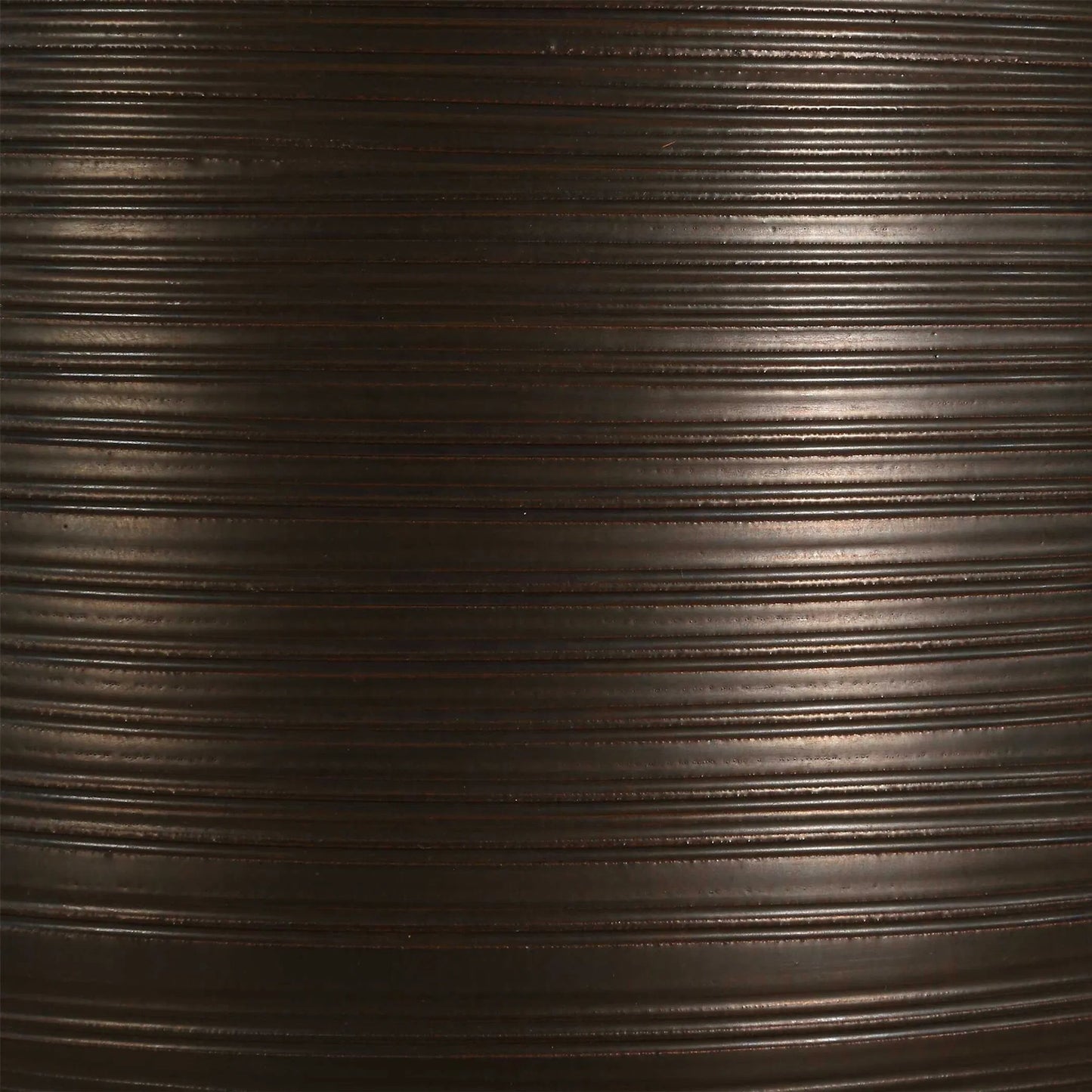 005 SI-2453116 | Closeup | Calderone Table Lamp by Uttermost in black, bronze, brown. Made from porcelain, fabric, steel in a modern style.