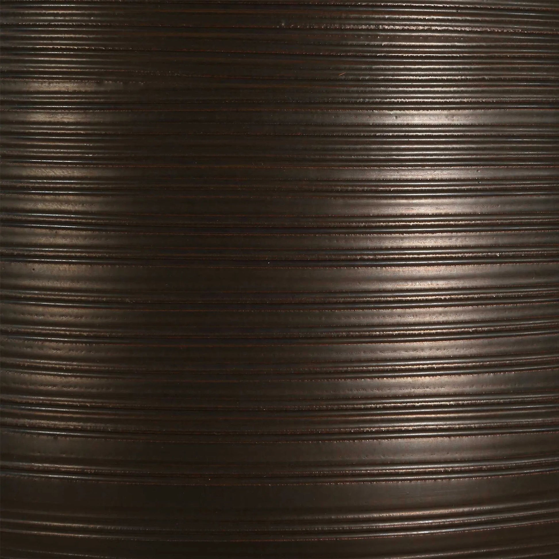 Calderone Table Lamp by Uttermost in black, bronze, brown. Made from porcelain, fabric, steel in a modern style.