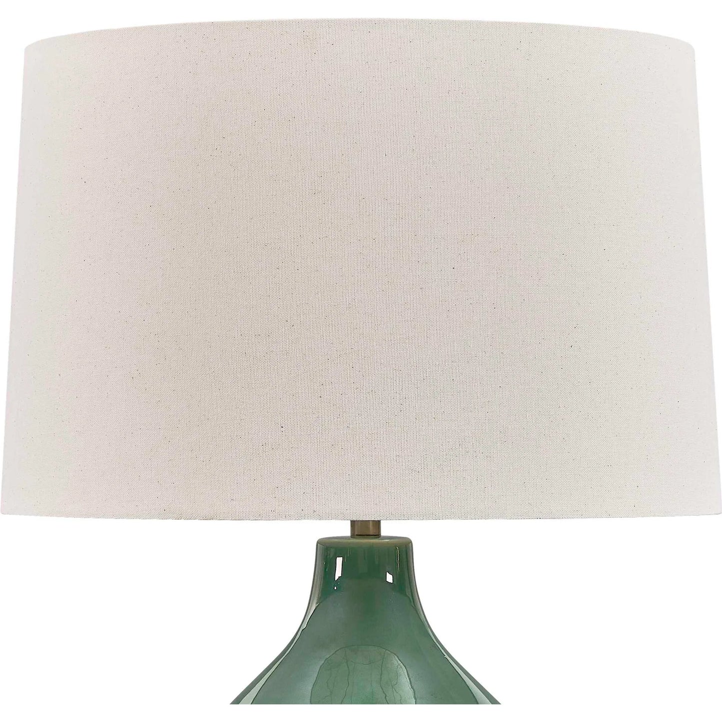001 SI-2630607 | Additional Silo | Breya Glaze Table Lamp by Uttermost in green and brass. Made from ceramic, fabric, galvanized steel in a unique style.
