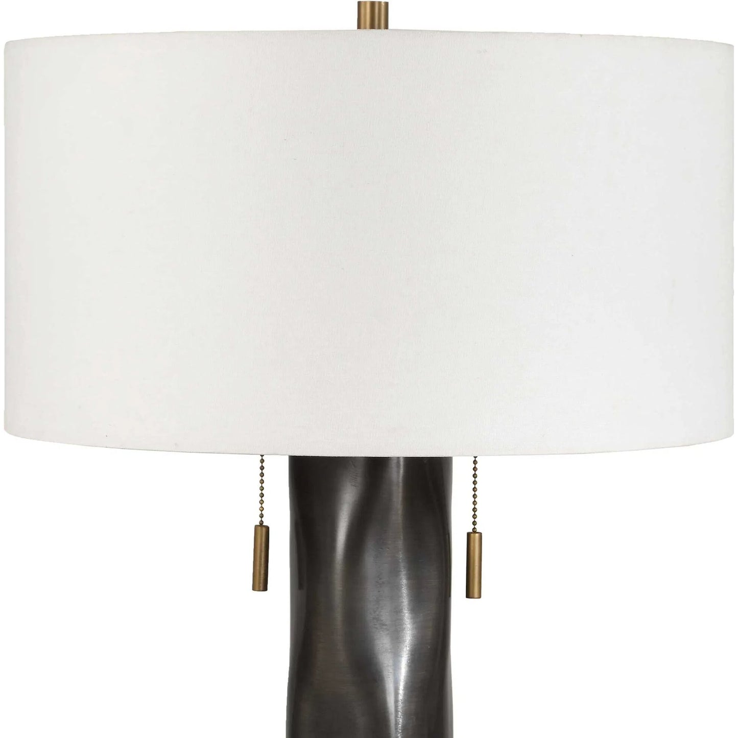 001 SI-2630611 | Additional Silo | Carmine Table Lamp by Uttermost in bronze and dark. Made from iron, aluminum, fabric in a unique style.