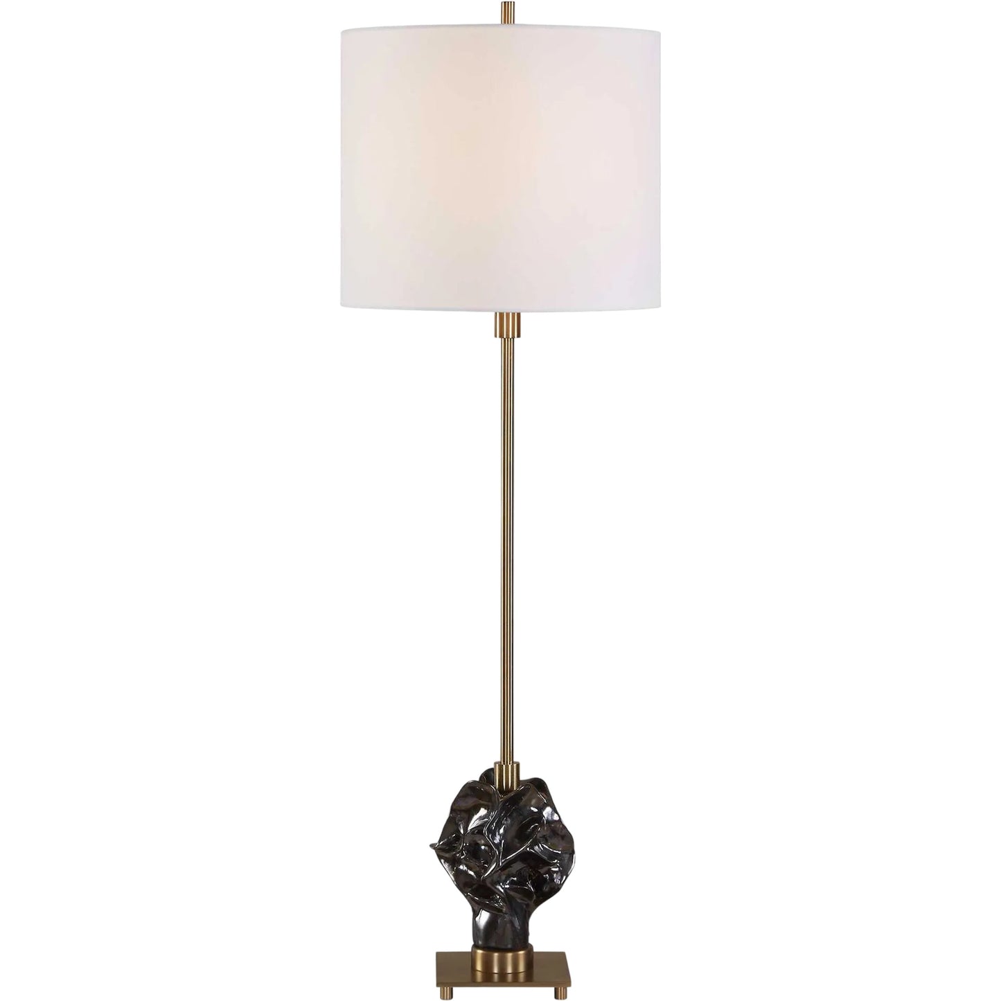 000 SI-2630619 | Primary Silo | Fiori Sculptural Buffet Lamp by Uttermost in bronze, brown and dark. Made from ceramic, iron in a unique style.